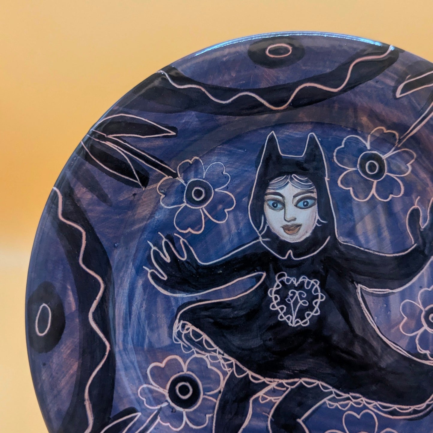 Bakeneko' Ceramic Plate by Ciara Veronica Dunne