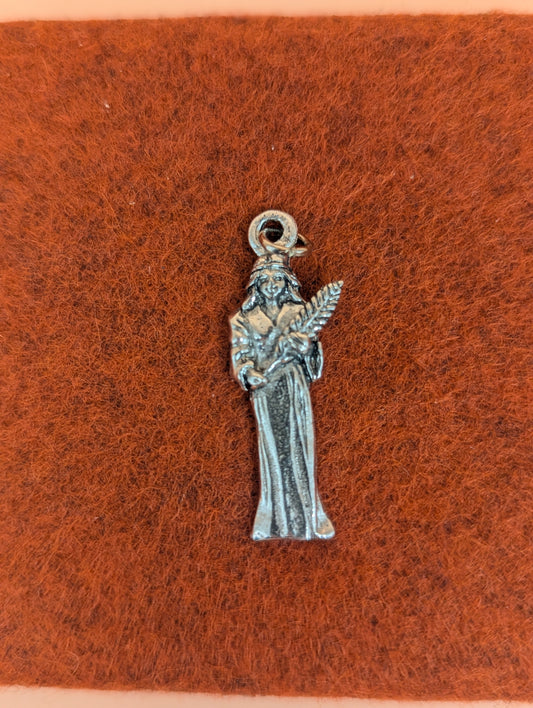 Pewter Virgo Charm