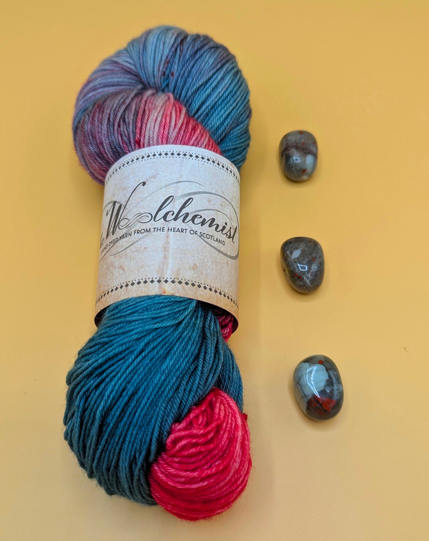 'Bloodstone' - The Woolchemist Hand Dyed Yarn - 100g