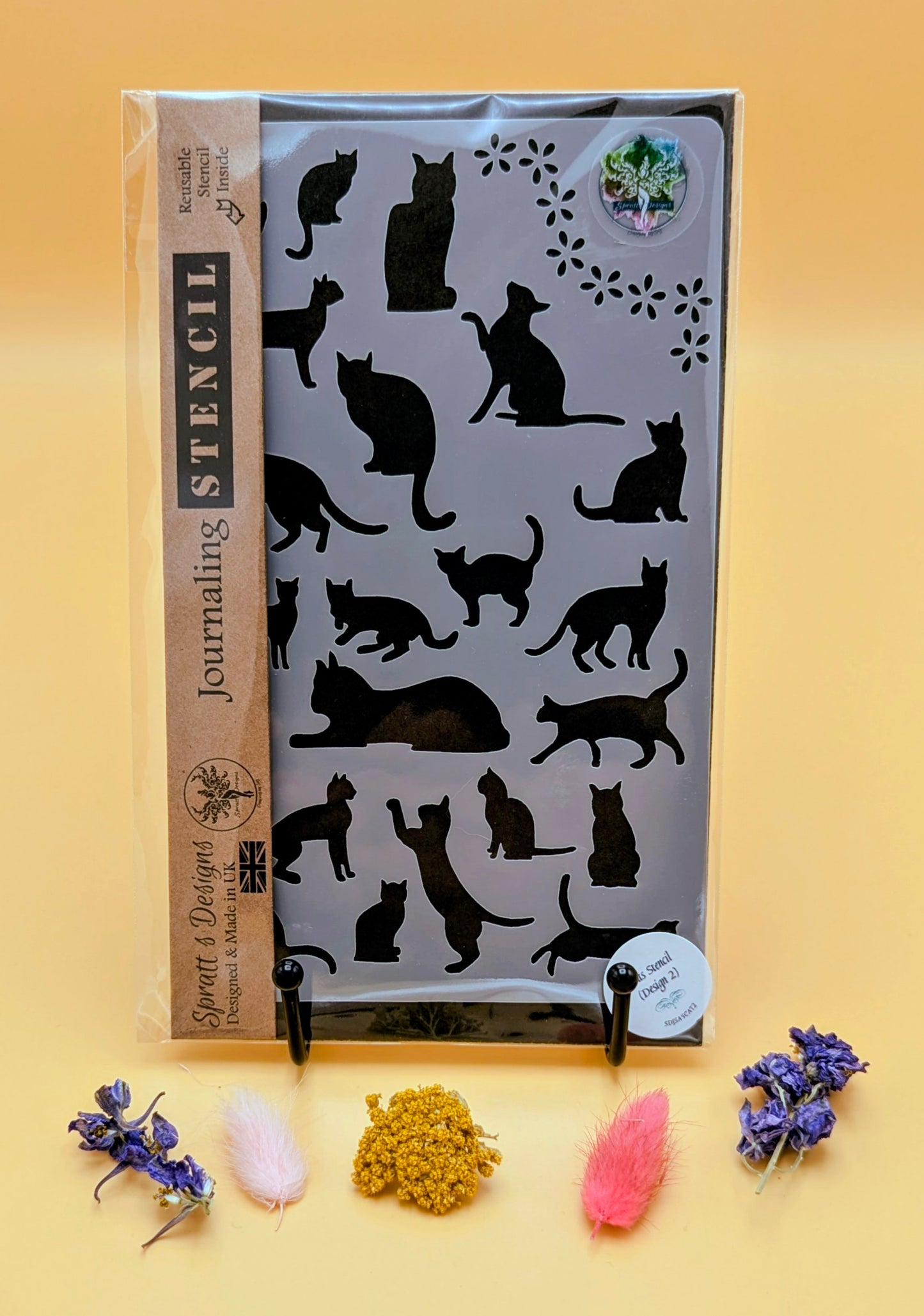 Cats Journal and Arts Crafts Stencil