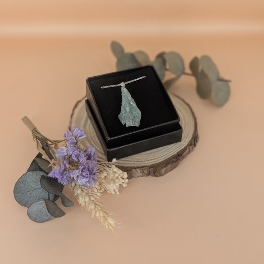 Rough Cut Crystal Pendant Necklace