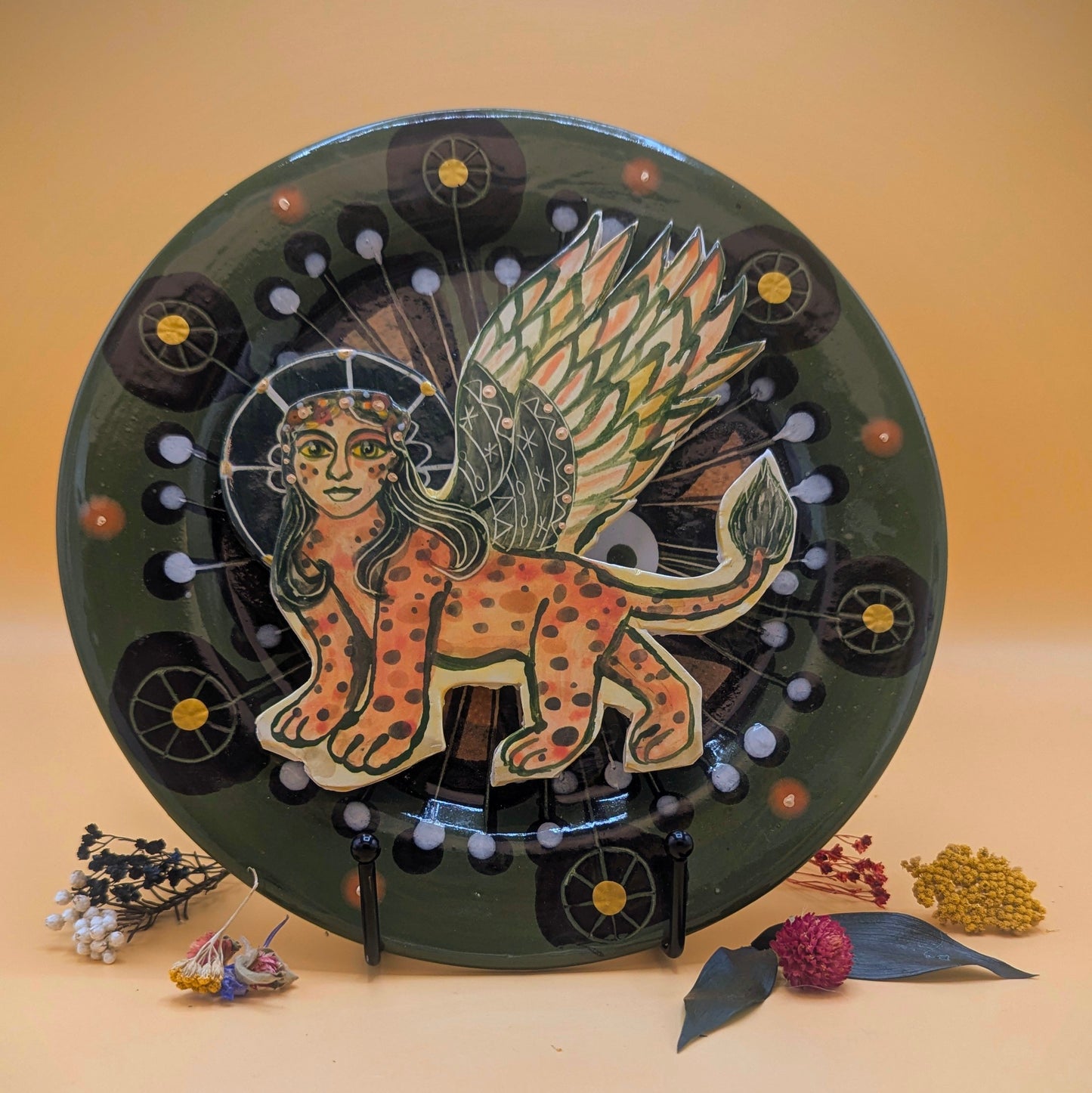 'Sphinx' Ceramic Plate by Ciara Veronica Dunne