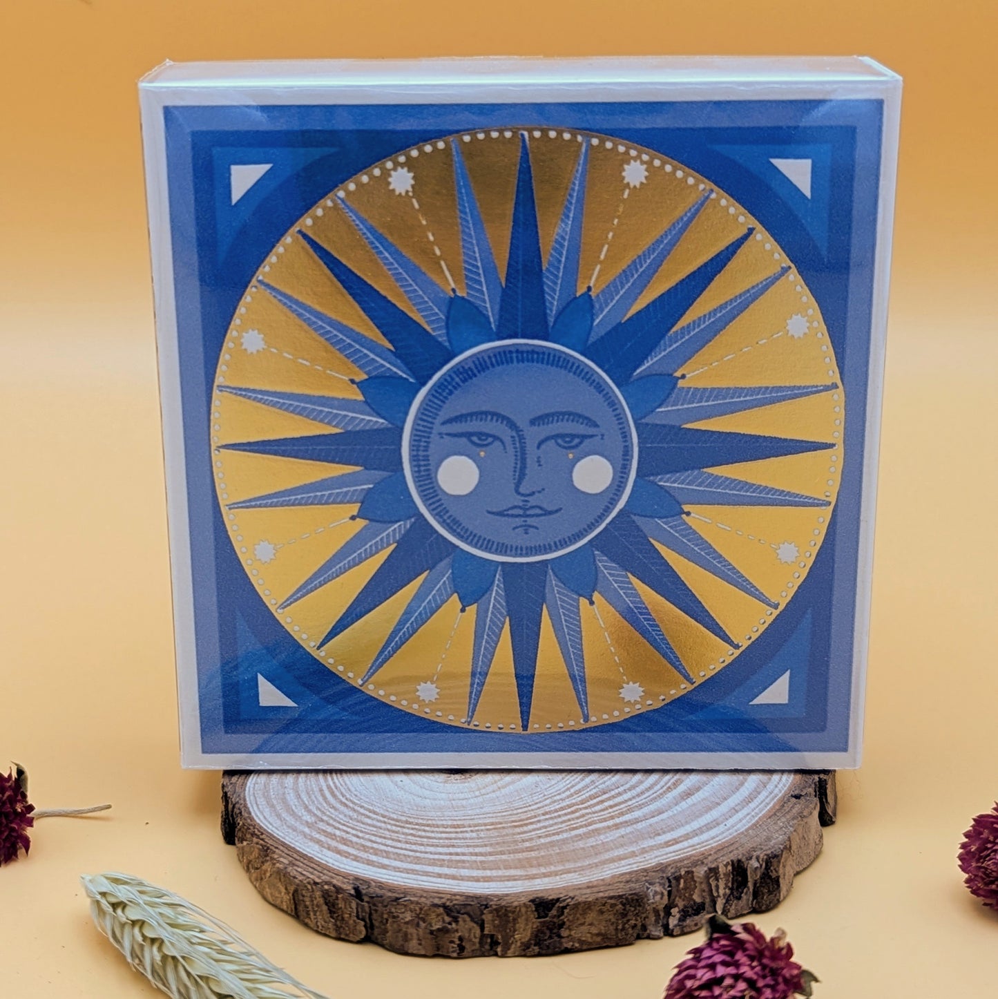 Golden Sun Square Matchbox