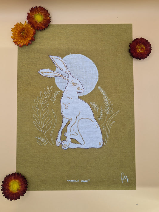 "Moonlit Hare" by Freya Moran