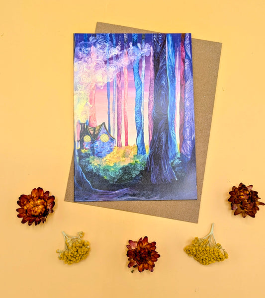 “Witch’s Cottage” Greeting Card by Rebecca Jackson