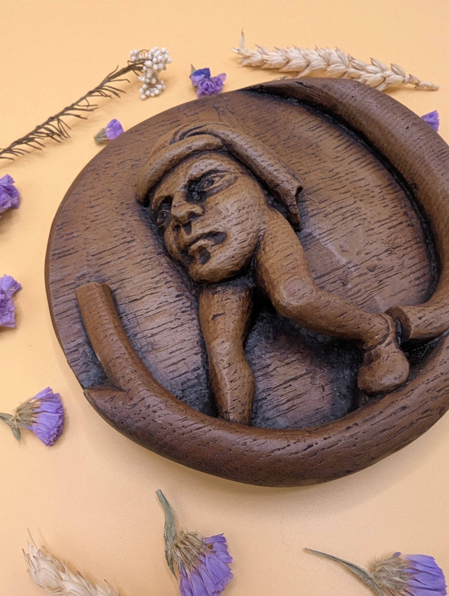 Medieval Mythical Blemmyae - Reproduction Cathedral Carving
