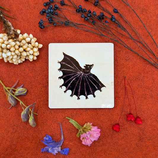 'Medieval Many Handed Bat Against White Background' Fridge Magnet