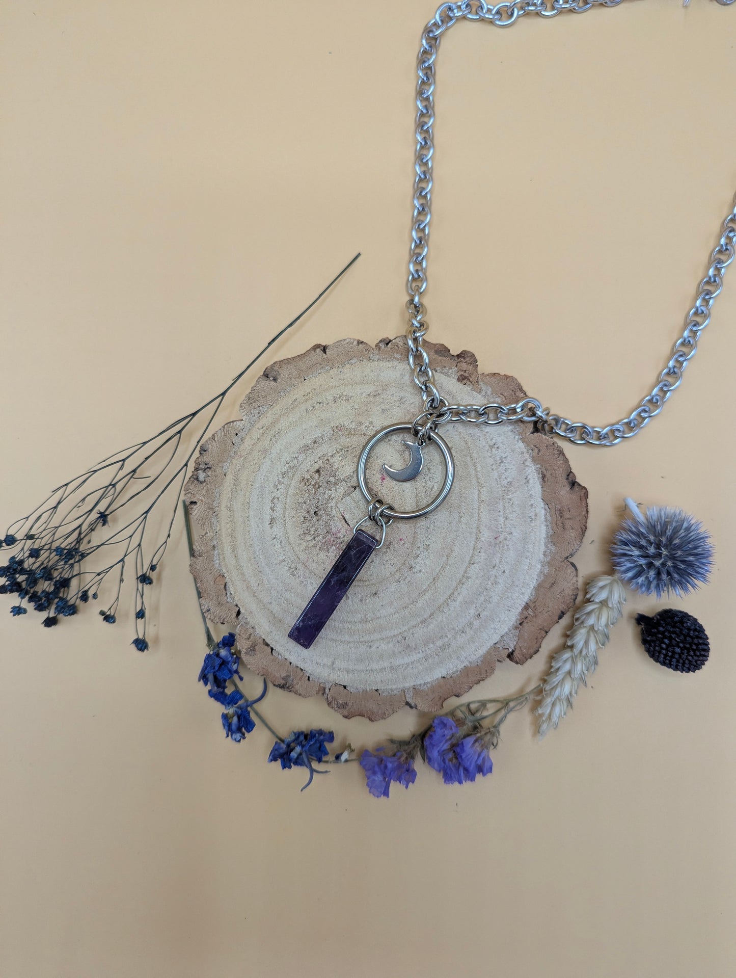 'TENDER IS THE NIGHT' Amethyst Necklace