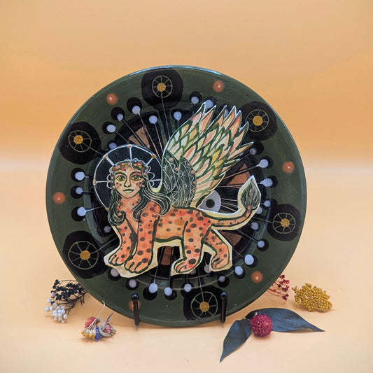 'Sphinx' Ceramic Plate by Ciara Veronica Dunne