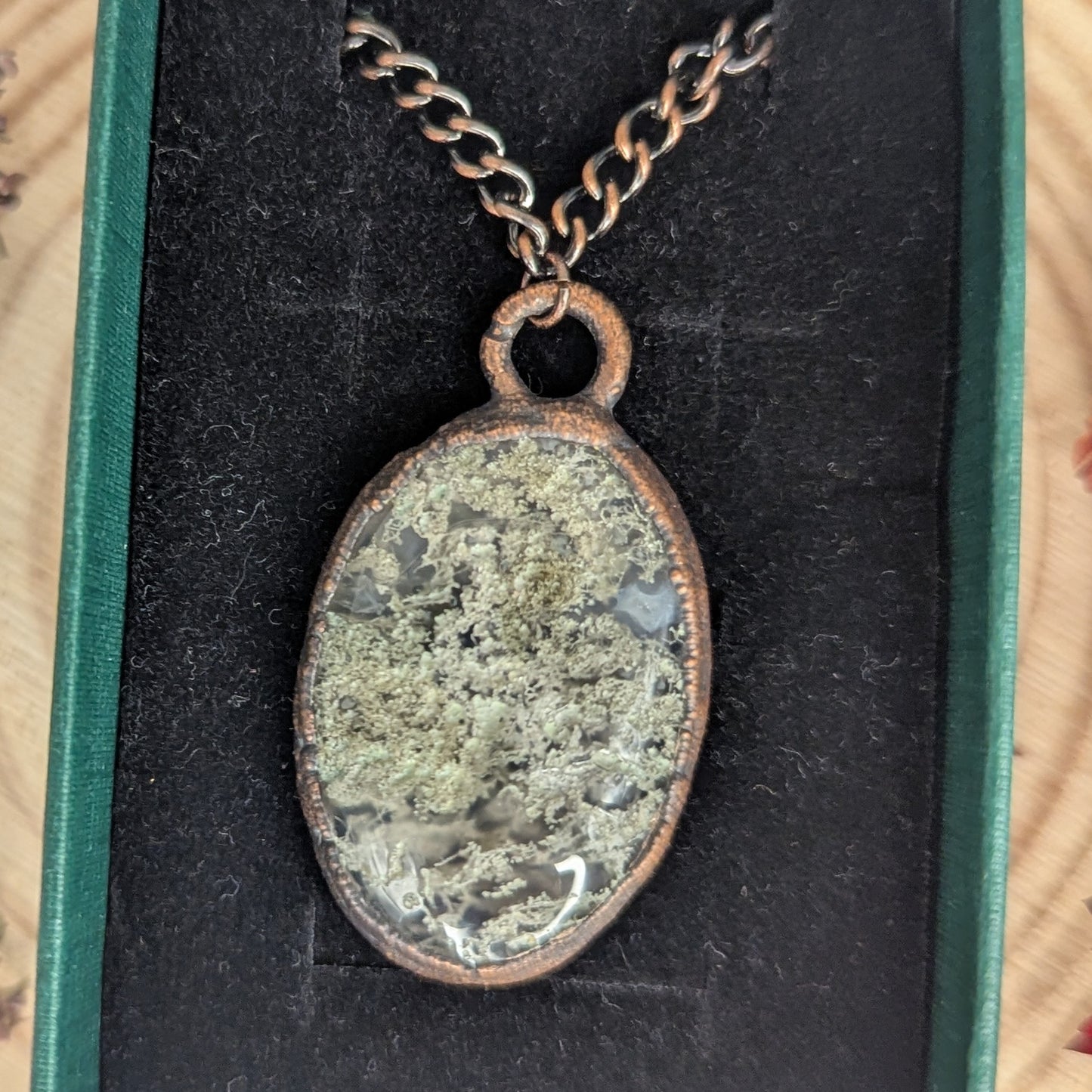 "Eartha" Moss Agate Pendant
