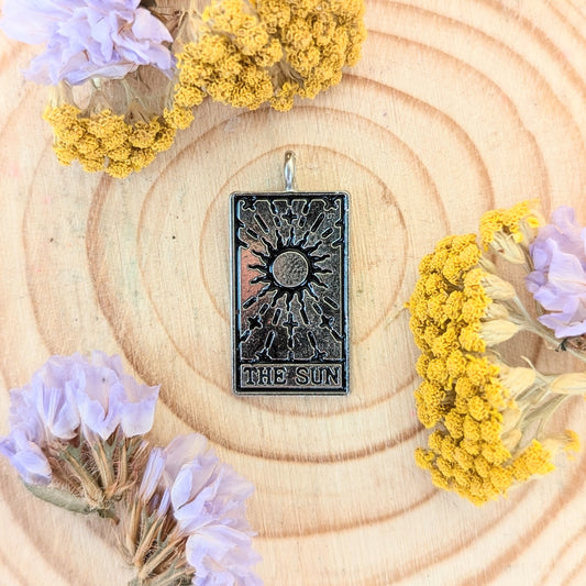 The Sun Tarot Charm (silver)