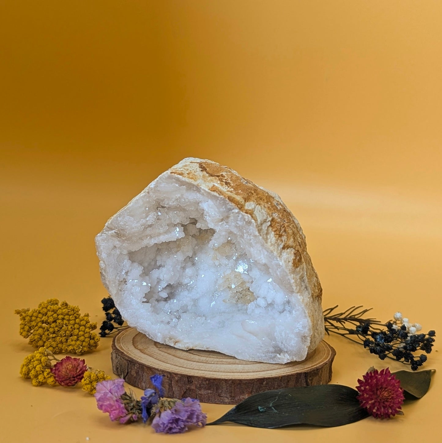 White Quartz Geode