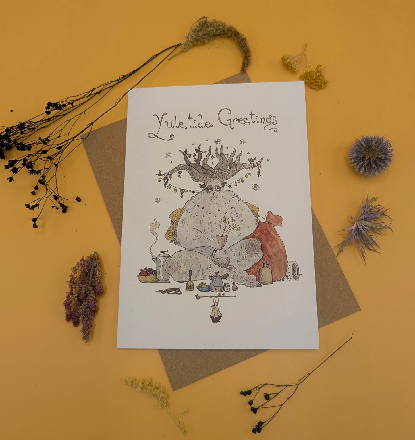 'Yuletide Greetings' Greeting Card