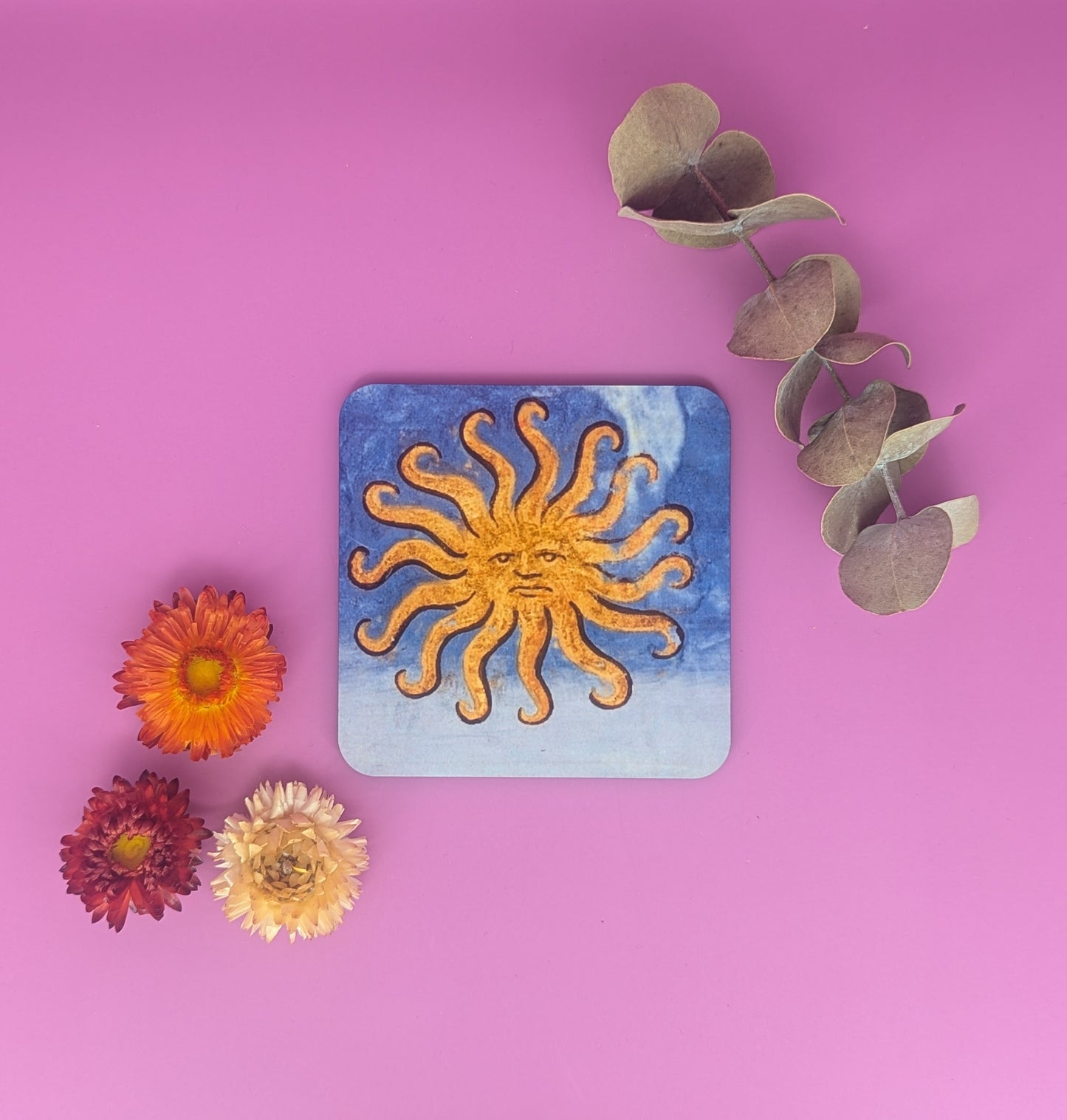 'Medieval Sun & Moon' Coasters