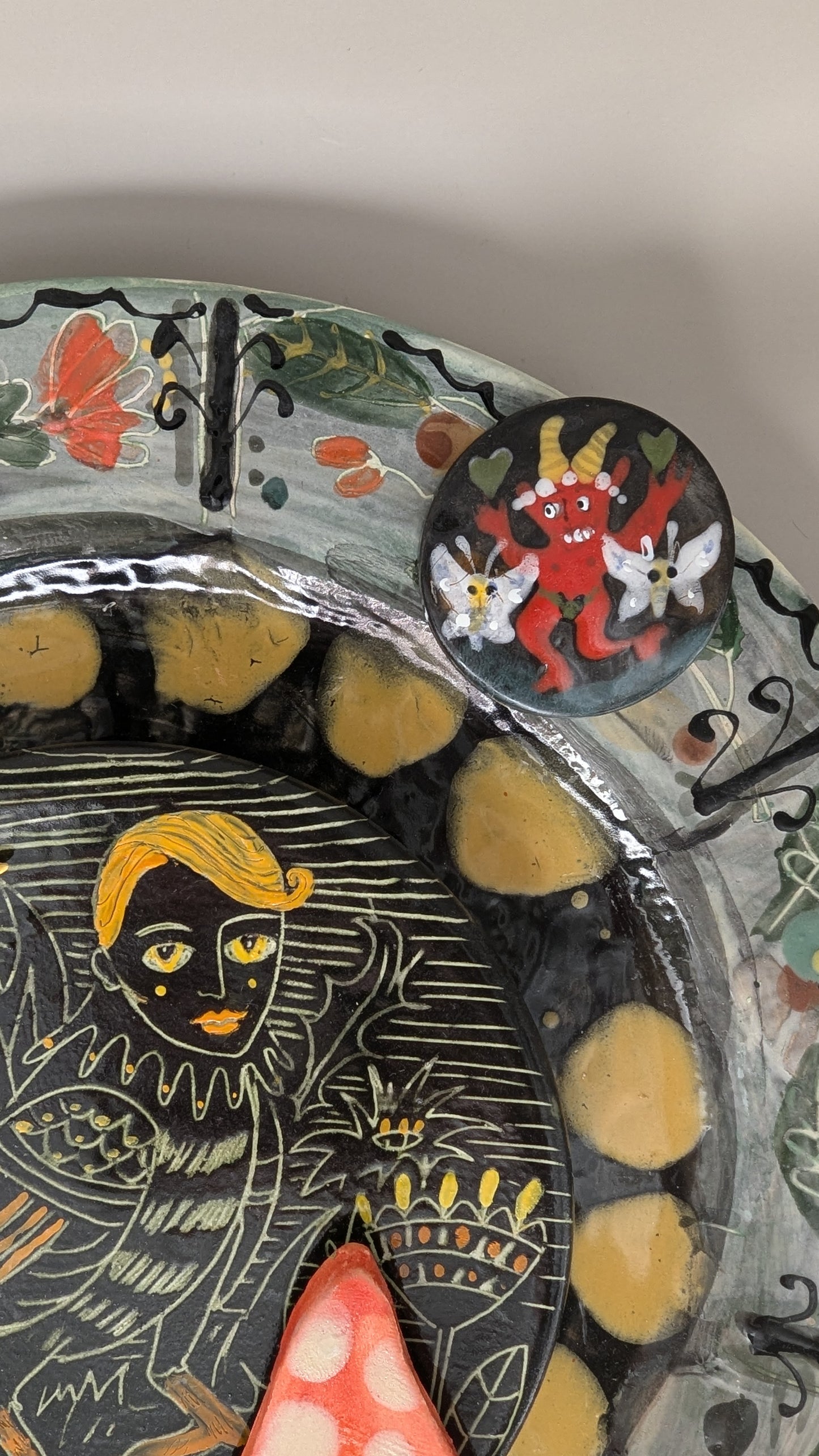 'Maggie plate' Ceramic Wall Plate by Ciara Veronica Dunne