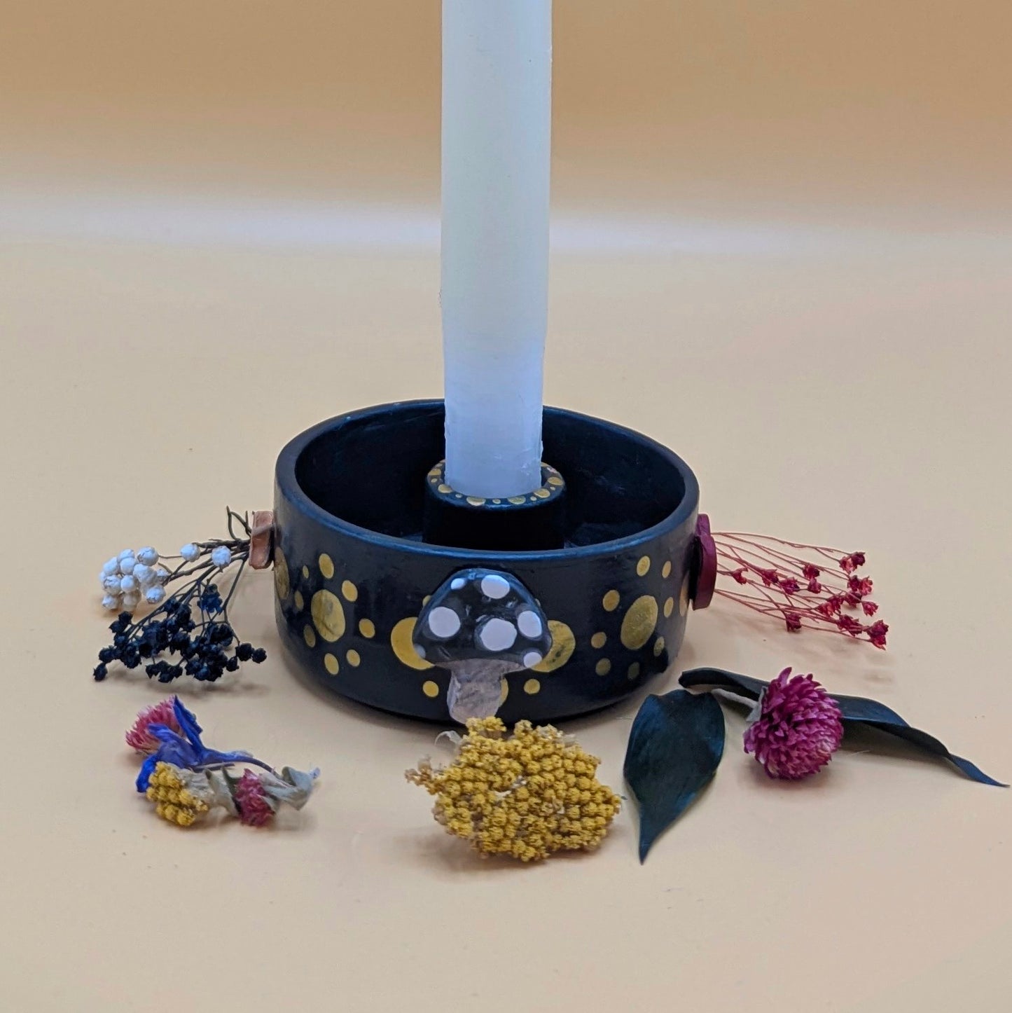 'Yuletide Ceramic Candle Holder' by Ciara Veronica Dunne