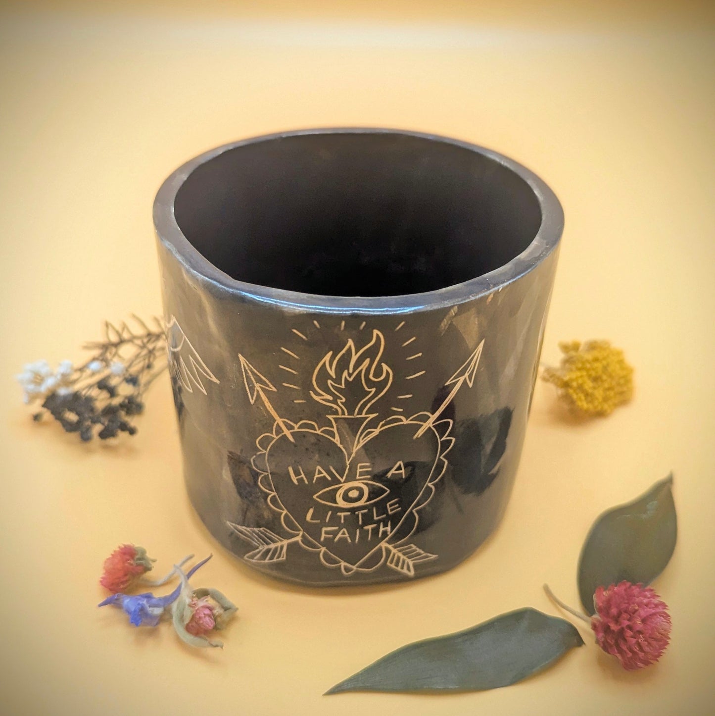 'Have a Little Faith' Ceramic Pot by Ciara Veronica Dunne