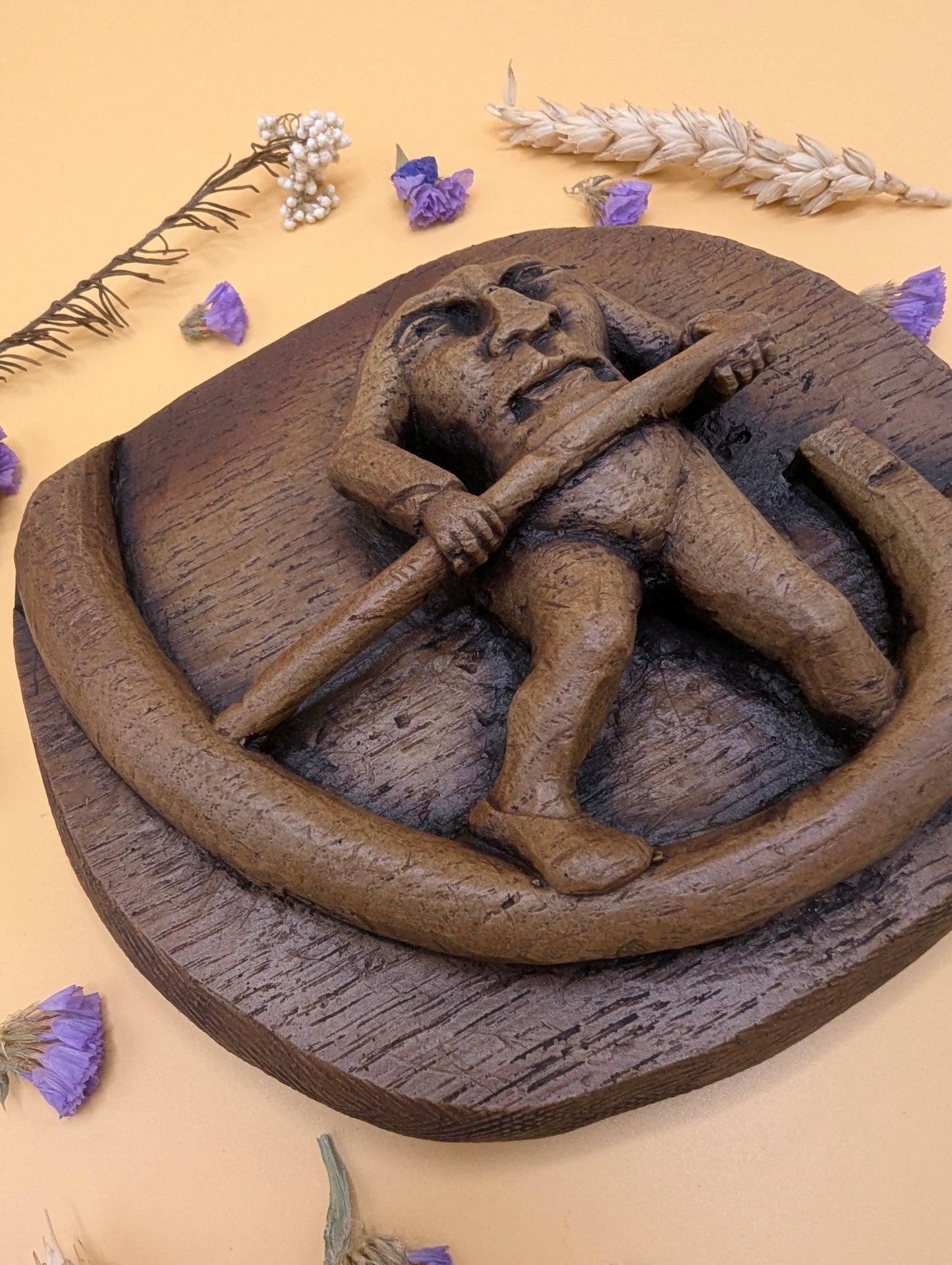 Mythical Creature Blemmyae - Medieval Reproduction Carving