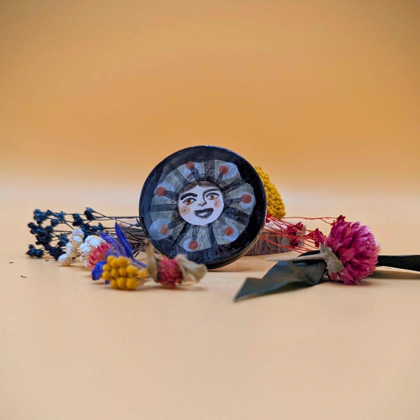 'Flower Face' Brooch by Ciara Veronica Dunne