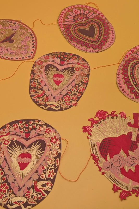 Saint Valentine Sewn Garland by East End Press