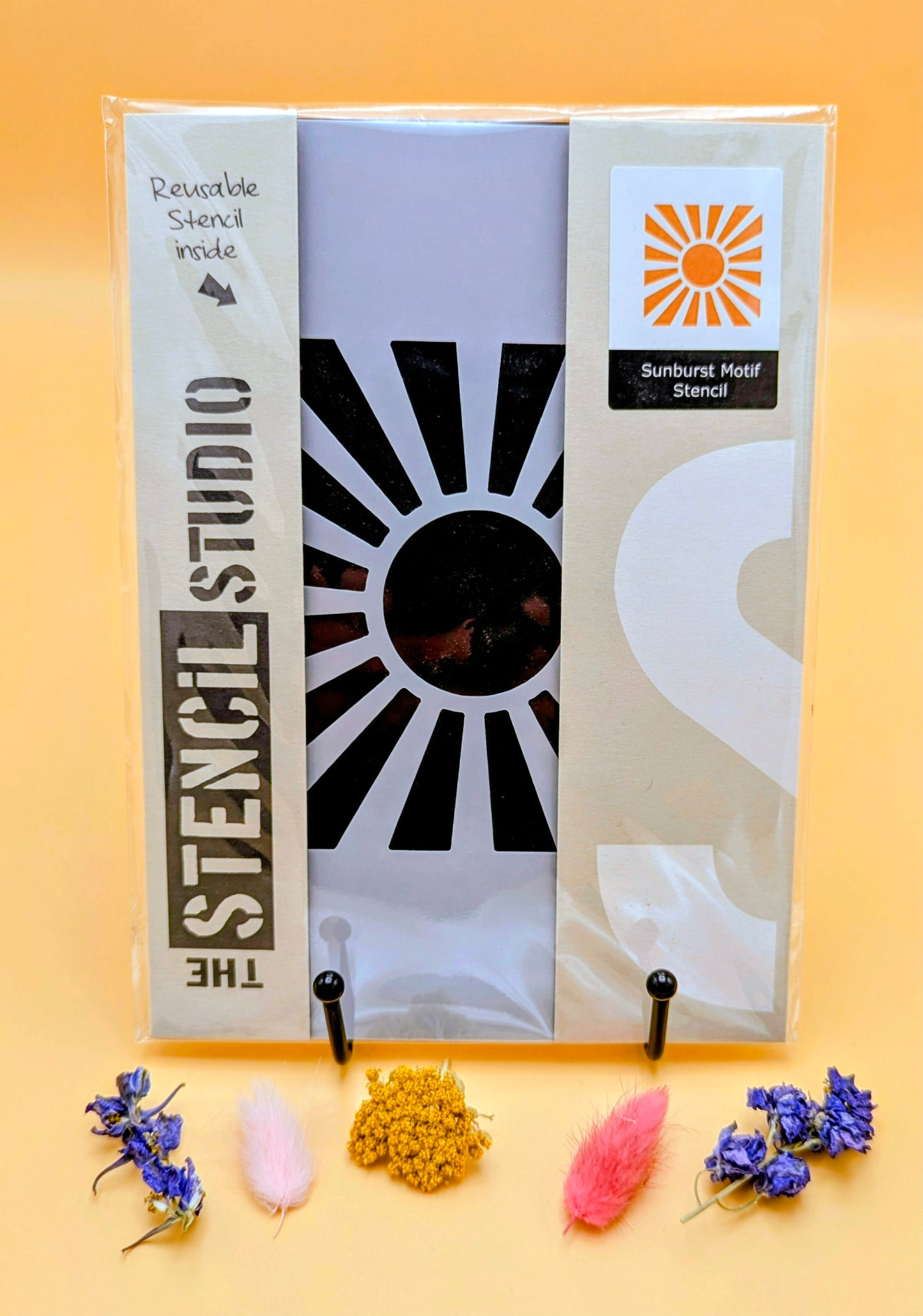 Sunburst Motif Stencil
