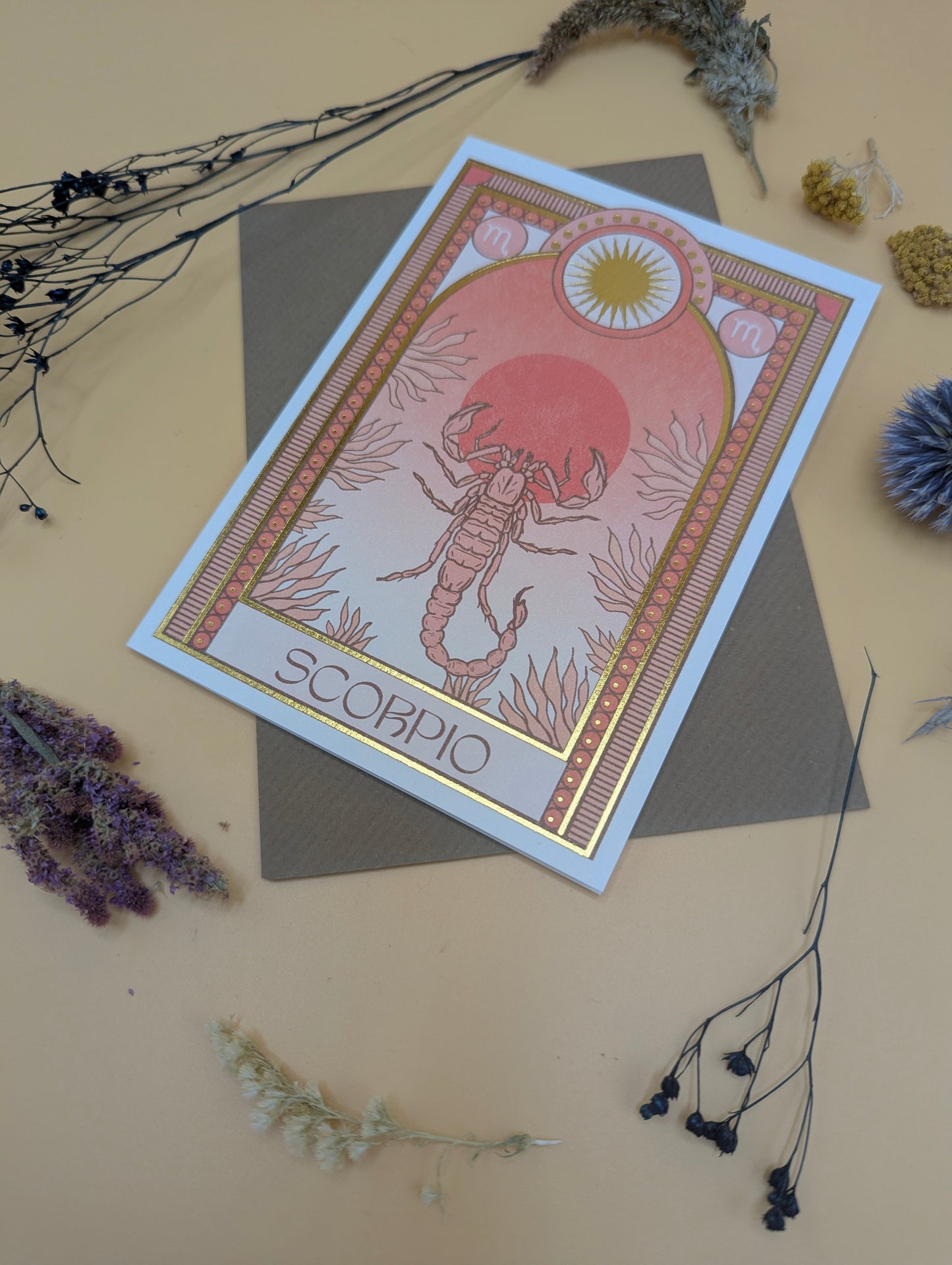 Scorpio Zodiac Card