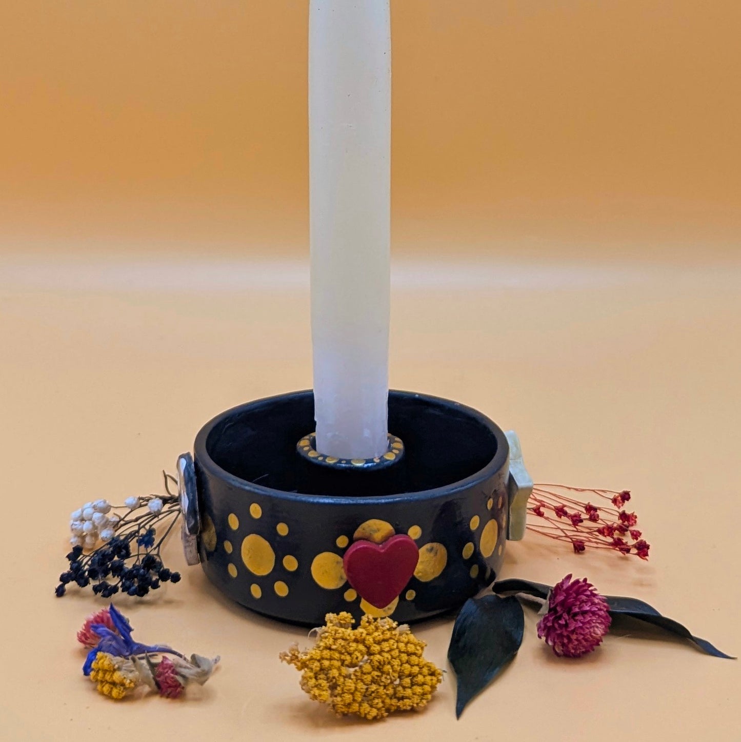 'Yuletide Ceramic Candle Holder' by Ciara Veronica Dunne