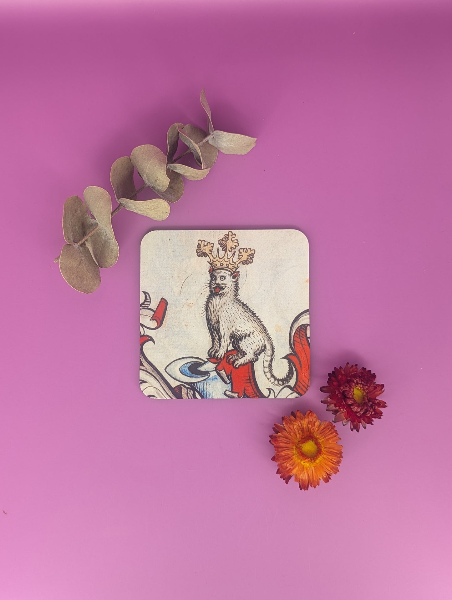 'Medieval Cats' Coasters