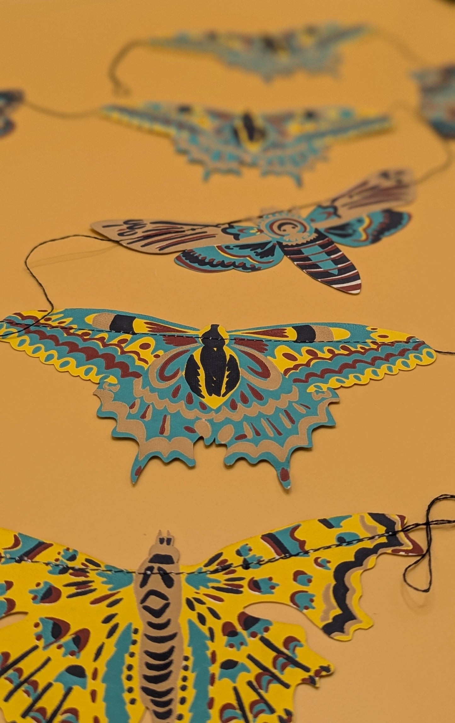 'Moths' Paper Garland by East End Press
