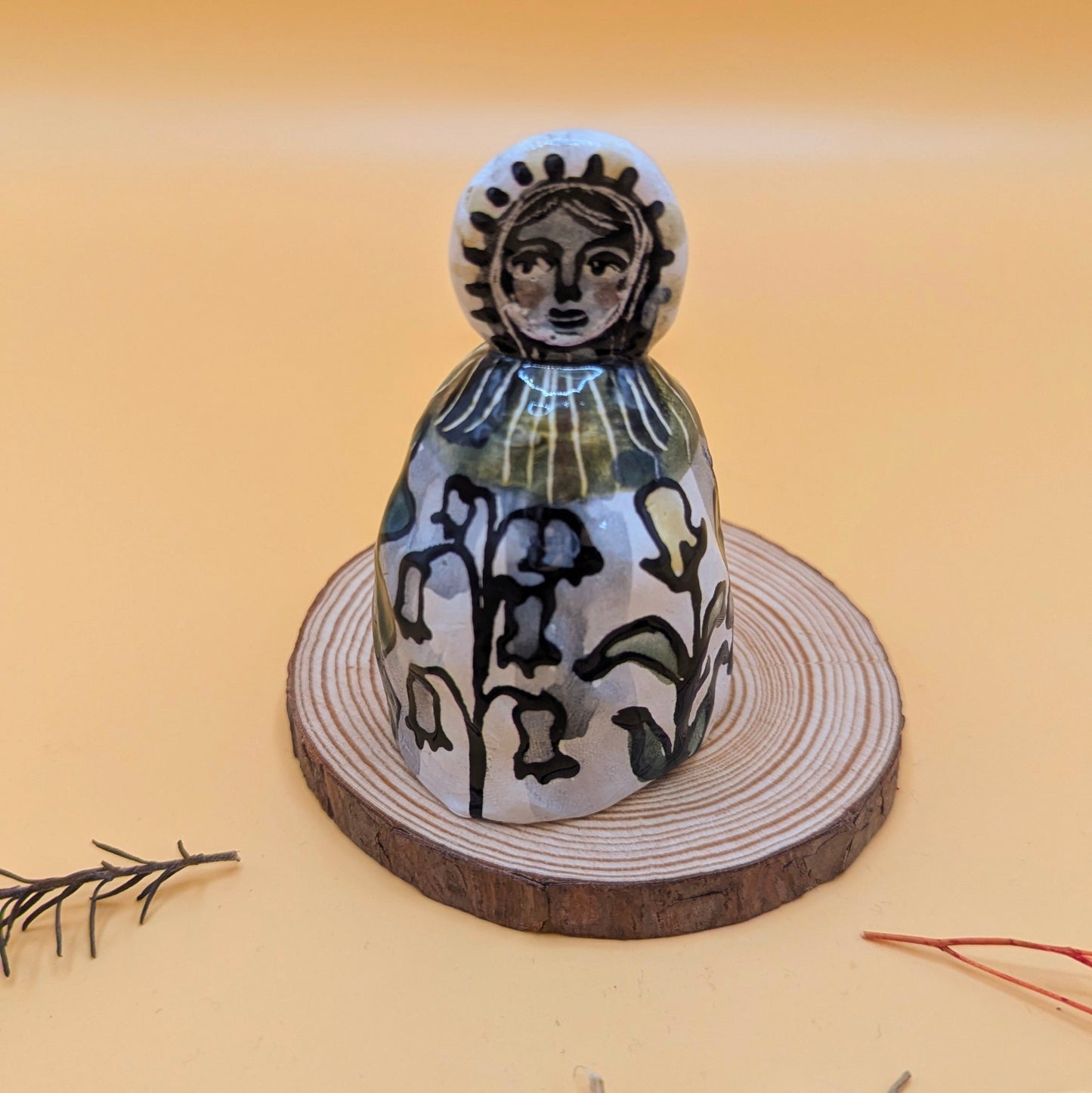 'Green Halo' Ceramic Candle Snuffer by Ciara Veronica Dunne