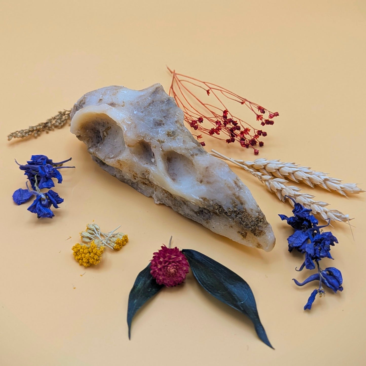 Crow Skull Shower Bar - 'Lemongrass & Ginger'