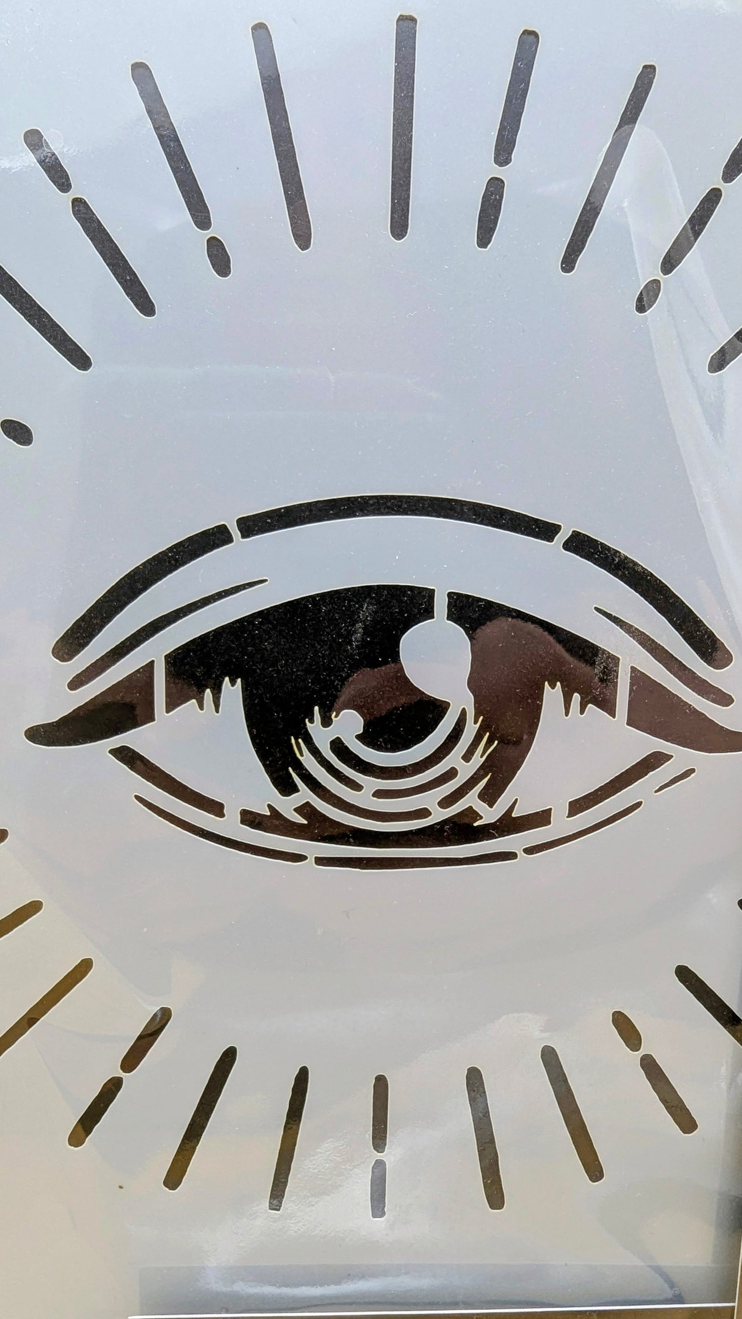 Eye Symbol Stencil
