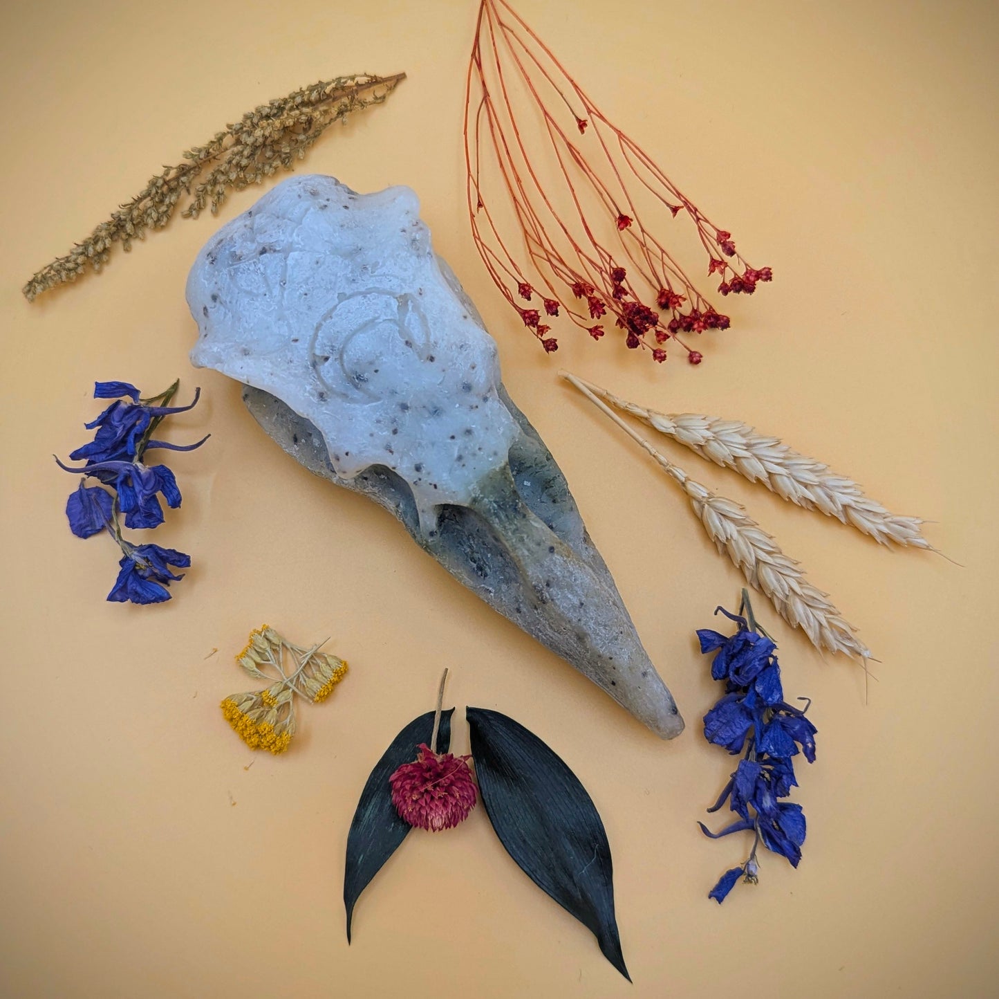 Crow Skull Shower Bar - 'Sea Hag'