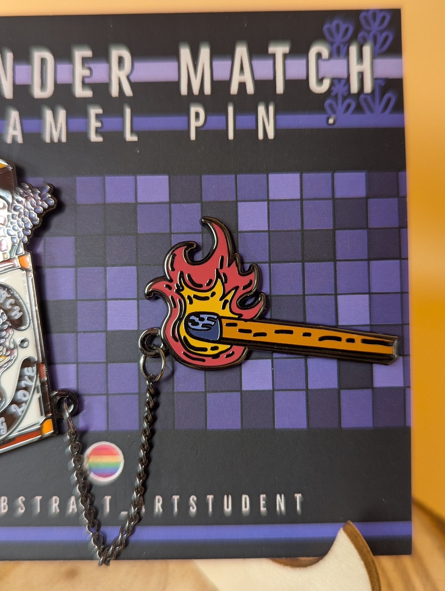 Lavender Match Enamel Pin