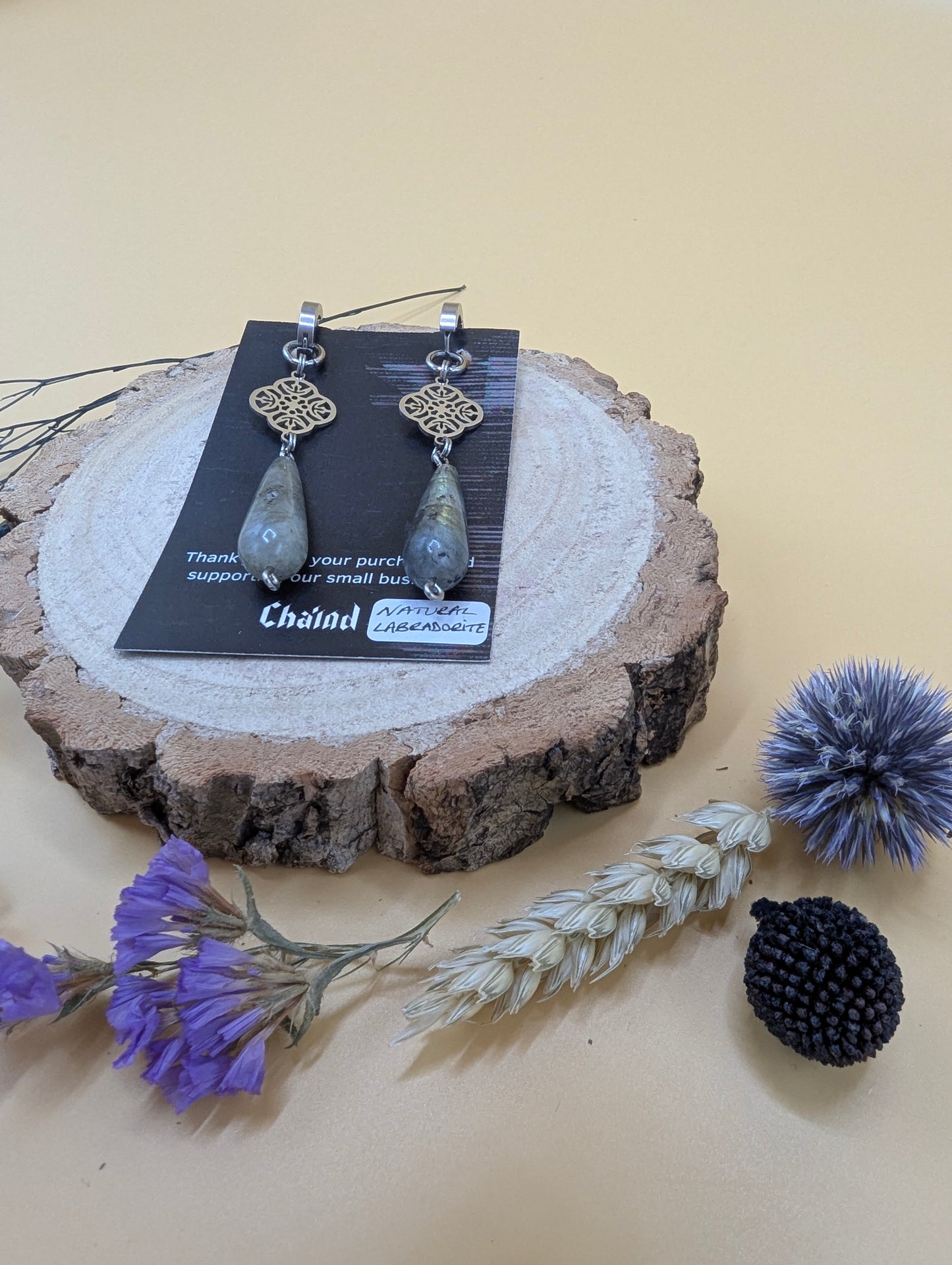 'SOLDIER POET' Drop Earrings