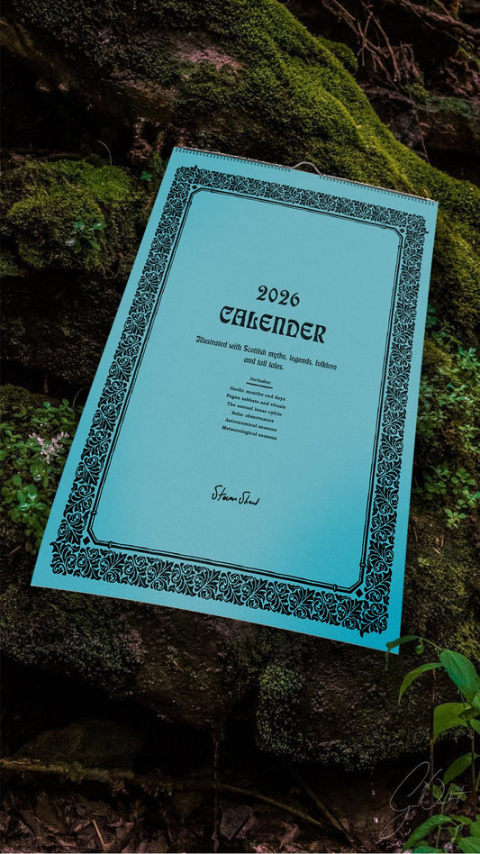 2026 Illustrated Scottish Myths, Legends and Folklore, Pagan Calendar